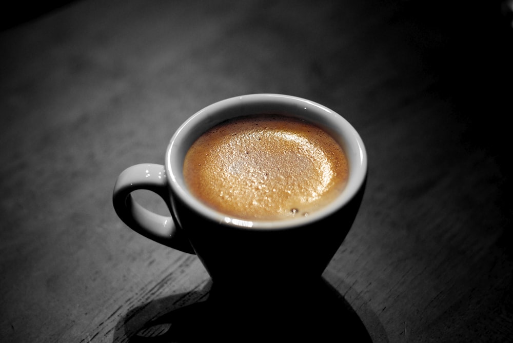 A shot of espresso being pulled