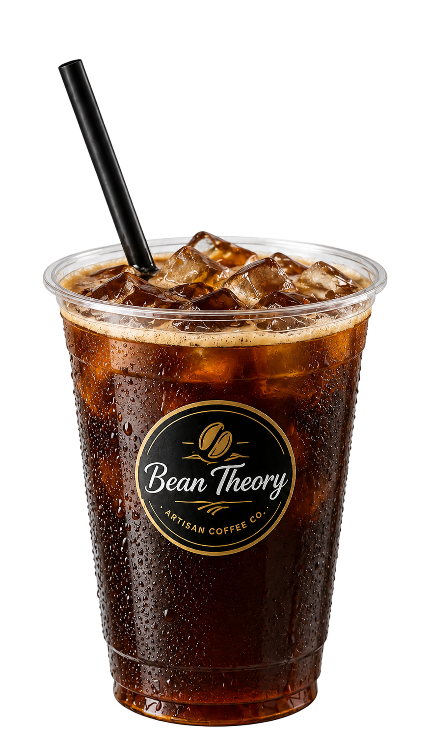 Bean Theory iced black americano over ice